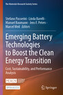 Buchcover Emerging Battery Technologies to Boost the Clean Energy Transition