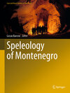 Buchcover Speleology of Montenegro