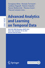 Buchcover Advanced Analytics and Learning on Temporal Data