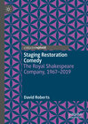 Buchcover Staging Restoration Comedy