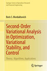 Buchcover Second-Order Variational Analysis in Optimization, Variational Stability, and Control