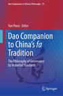 Buchcover Dao Companion to China’s fa Tradition