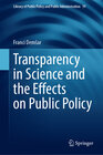 Buchcover Transparency in Science and the Effects on Public Policy