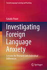 Buchcover Investigating Foreign Language Anxiety