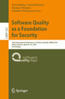 Buchcover Software Quality as a Foundation for Security