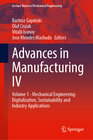 Buchcover Advances in Manufacturing IV