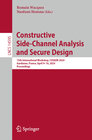 Buchcover Constructive Side-Channel Analysis and Secure Design