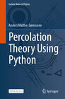 Buchcover Percolation Theory Using Python