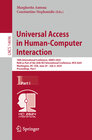 Buchcover Universal Access in Human-Computer Interaction