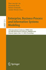 Buchcover Enterprise, Business-Process and Information Systems Modeling