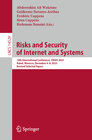 Buchcover Risks and Security of Internet and Systems