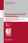 Buchcover HCI in Business, Government and Organizations