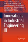 Buchcover Innovations in Industrial Engineering III