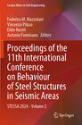 Buchcover Proceedings of the 11th International Conference on Behaviour of Steel Structures in Seismic Areas