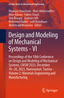 Buchcover Design and Modeling of Mechanical Systems - VI