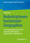 Buchcover Redeskriptionen horizontaler Geographien