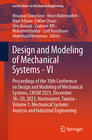 Buchcover Design and Modeling of Mechanical Systems - VI