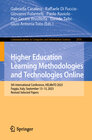 Buchcover Higher Education Learning Methodologies and Technologies Online