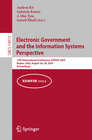 Buchcover Electronic Government and the Information Systems Perspective