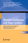 Buchcover Machine Intelligence and Smart Systems