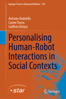 Buchcover Personalising Human-Robot Interactions in Social Contexts