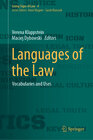 Buchcover Languages of the Law