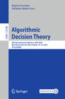 Buchcover Algorithmic Decision Theory