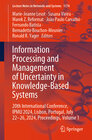 Buchcover Information Processing and Management of Uncertainty in Knowledge-Based Systems