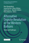 Buchcover Alternative Dispute Resolution in the Western Balkans