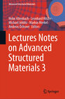 Buchcover Lectures Notes on Advanced Structured Materials 3