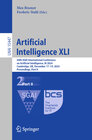 Buchcover Artificial Intelligence XLI