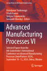 Buchcover Advanced Manufacturing Processes VI