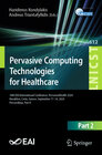 Buchcover Pervasive Computing Technologies for Healthcare