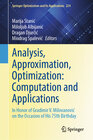 Buchcover Analysis, Approximation, Optimization: Computation and Applications