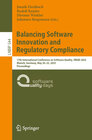 Buchcover Balancing Software Innovation and Regulatory Compliance