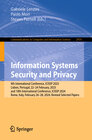 Buchcover Information Systems Security and Privacy