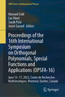 Buchcover Proceedings of the 16th International Symposium on Orthogonal Polynomials, Special Functions and Applications (OPSFA-16)