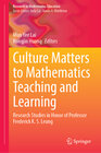 Buchcover Culture Matters to Mathematics Teaching and Learning