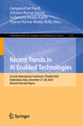 Buchcover Recent Trends in AI Enabled Technologies