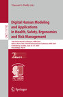 Buchcover Digital Human Modeling and Applications in Health, Safety, Ergonomics and Risk Management