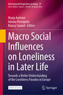 Buchcover Macro Social Influences on Loneliness in Later Life