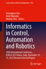 Buchcover Informatics in Control, Automation and Robotics