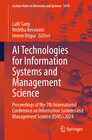 Buchcover AI Technologies for Information Systems and Management Science