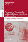 Buchcover Crossroads of Computability and Logic: Insights, Inspirations, and Innovations