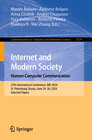 Buchcover Internet and Modern Society. Human-Computer Communication