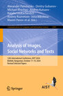 Buchcover Analysis of Images, Social Networks and Texts