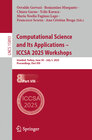 Buchcover Computational Science and Its Applications – ICCSA 2025 Workshops