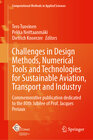 Buchcover Challenges in Design Methods, Numerical Tools and Technologies for Sustainable Aviation, Transport and Industry