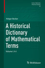 Buchcover A Historical Dictionary of Mathematical Terms