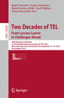 Buchcover Two Decades of TEL. From Lessons Learnt to Challenges Ahead